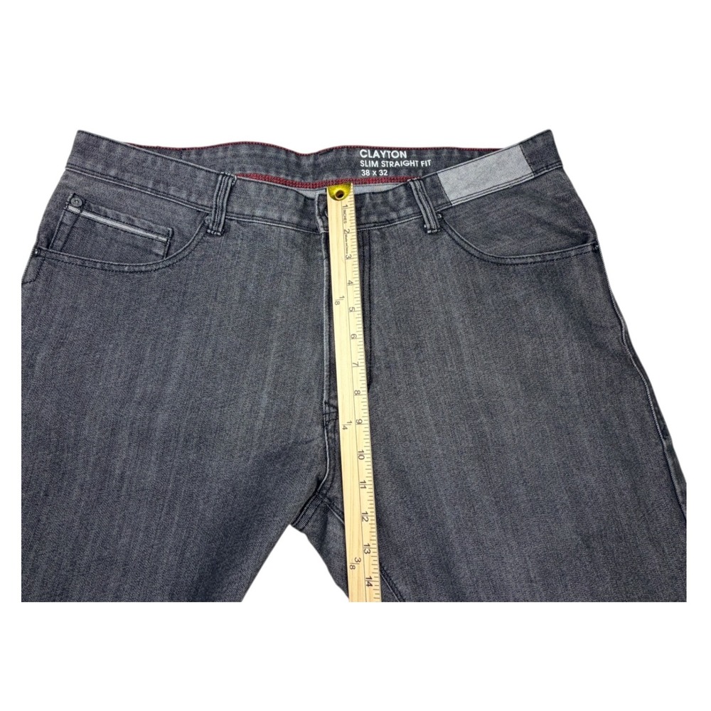 Sean John Clayton Men's 38x32 Black Jeans Slim Straight Fit Denim Streetwear - Picture 5 of 12